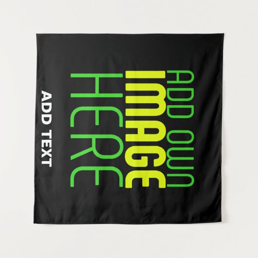 MODERNE BEARBEITBARE, EINFACHE TEMPLATE FÜR SCHWAR WANDTEPPICH (Vorderseite (Horizontal))