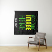 MODERNE BEARBEITBARE, EINFACHE TEMPLATE FÜR SCHWAR WANDTEPPICH (Beispiel (Horizontal))