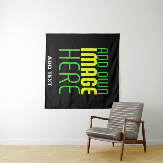 MODERNE BEARBEITBARE, EINFACHE TEMPLATE FÜR SCHWAR WANDTEPPICH (Beispiel (Horizontal))