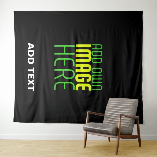 MODERNE BEARBEITBARE, EINFACHE TEMPLATE FÜR SCHWAR WANDTEPPICH (Beispiel (Horizontal))