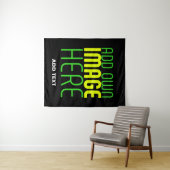 MODERNE BEARBEITBARE, EINFACHE TEMPLATE FÜR SCHWAR WANDTEPPICH (Beispiel (Horizontal))