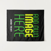 MODERNE BEARBEITBARE, EINFACHE TEMPLATE FÜR SCHWAR WANDTEPPICH (Vorderseite (Horizontal))