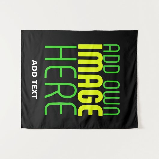 MODERNE BEARBEITBARE, EINFACHE TEMPLATE FÜR SCHWAR WANDTEPPICH (Vorderseite (Horizontal))