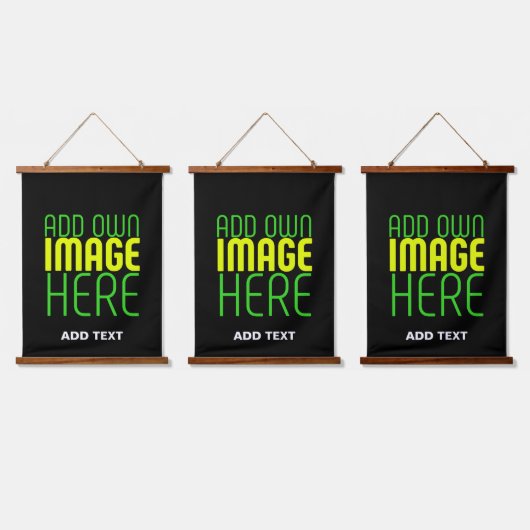 MODERNE BEARBEITBARE, EINFACHE TEMPLATE FÜR SCHWAR WANDTEPPICH MIT HOLZRAHMEN (Dreifach)