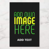 MODERNE BEARBEITBARE, EINFACHE TEMPLATE FÜR SCHWAR WEINETIKETT (Einzelnes Label)