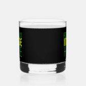 MODERNE BEARBEITBARE, EINFACHE TEMPLATE FÜR SCHWAR WHISKYGLAS (Links)