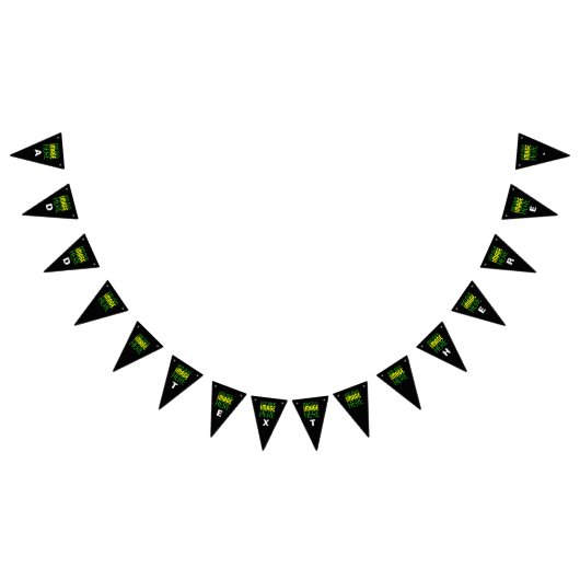 MODERNE BEARBEITBARE, EINFACHE TEMPLATE FÜR SCHWAR WIMPELKETTE (Alle)