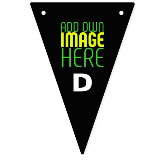 MODERNE BEARBEITBARE, EINFACHE TEMPLATE FÜR SCHWAR WIMPELKETTE (Dritte Fahne)