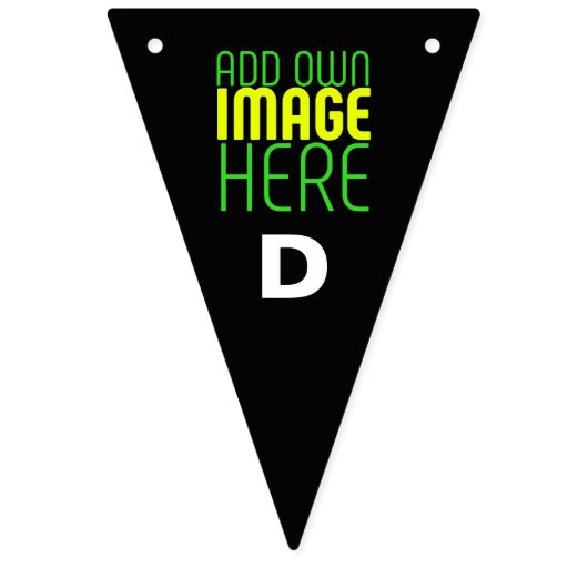 MODERNE BEARBEITBARE, EINFACHE TEMPLATE FÜR SCHWAR WIMPELKETTE (Zweite Fahne)