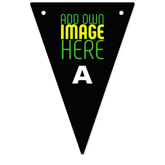 MODERNE BEARBEITBARE, EINFACHE TEMPLATE FÜR SCHWAR WIMPELKETTE (Erste Fahne)