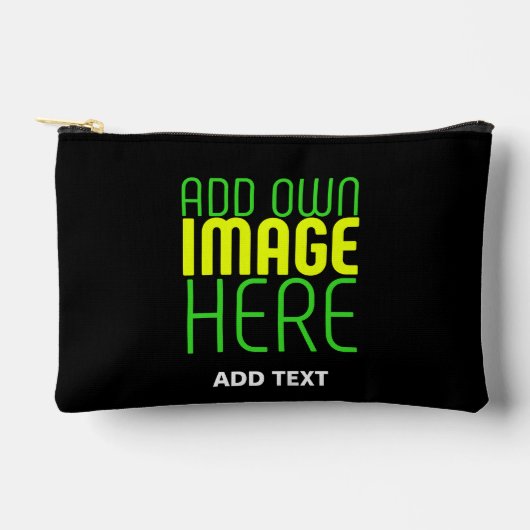 MODERNE BEARBEITBARE, EINFACHE TEMPLATE FÜR SCHWAR ZUBEHÖRTASCHE (Vorderseite)