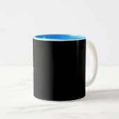 MODERNE BEARBEITBARE, EINFACHE TEMPLATE FÜR SCHWAR ZWEIFARBIGE TASSE (VorderseiteRechts)