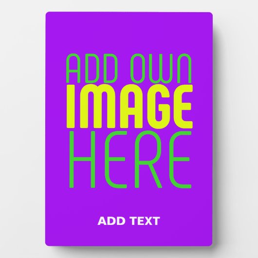 MODERNE BEARBEITBARE, EINFACHE VIOLET-BILDTEMPLATE FOTOPLATTE (Vorderseite)