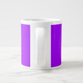 MODERNE BEARBEITBARE, EINFACHE VIOLET-BILDTEMPLATE Jumbo-Tasse (Rückseite)