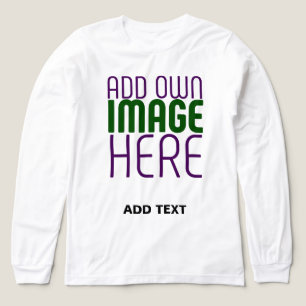 MODERNE BEARBEITBARE EINFACHE WEIßE BILD-TEXT-VORL Tri-Blend SHIRT