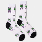 MODERNE BEARBEITBARE EINFACHE WEIßE BILD-TEXTVORLA SOCKEN (Rechts)