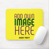 MODERNE BEARBEITBARE GELBE TEXTVORLAGE FÜR BILDER MOUSEPAD (Mit Mouse)