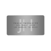 Moderne bearbeitbare Gradient-Rücksendeadresse ode Adressaufkleber (Vorne)