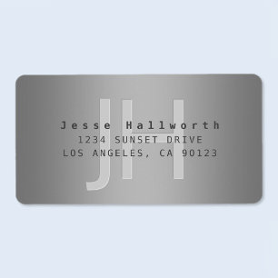 Moderne bearbeitbare Gradient-Rücksendeadresse ode Adressaufkleber