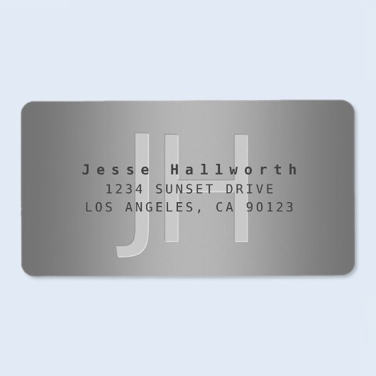 Moderne bearbeitbare Gradient-Rücksendeadresse ode Adressaufkleber