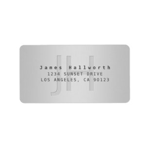 Moderne bearbeitbare Gradient-Rücksendeadresse ode Adressaufkleber