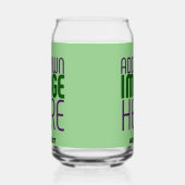 MODERNE BEARBEITBARE MINT GRÜNE BILDTEMPLATE DOSENGLAS (Rechts)