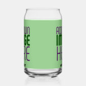 MODERNE BEARBEITBARE MINT GRÜNE BILDTEMPLATE DOSENGLAS (Links)