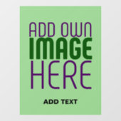 MODERNE BEARBEITBARE MINT GRÜNE BILDTEMPLATE FENSTERAUFKLEBER (Blatt)