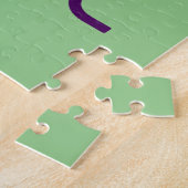 MODERNE BEARBEITBARE MINT GRÜNE BILDTEMPLATE PUZZLE (Seite)