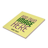MODERNE BEARBEITBARE PASTELLGELBE BILD-TEXT-VORLAG FLIESE (Seite)