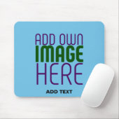 MODERNE BEARBEITBARE SWAG HIMMELBLAUE BILD-TEXT-VO MOUSEPAD (Mit Mouse)