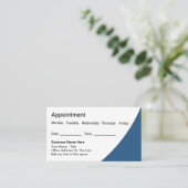 Moderne, bearbeitbare Visitenkarten Terminkarte (Stehend Vorderseite)