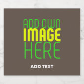 MODERNE BEARBEITUNG EINFACHE KAFFEBILDTEMPLATE BIERFLASCHENETIKETT (Einzelnes Label)