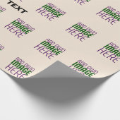 MODERNE BEARBEITUNG EINFACHER NATURBILD-TEMPLATE GESCHENKPAPIER (Ecke)