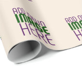 MODERNE BEARBEITUNG EINFACHER NATURBILD-TEMPLATE GESCHENKPAPIER (Rolleneckpunkt)