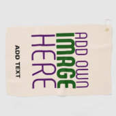 MODERNE BEARBEITUNG EINFACHER NATURBILD-TEMPLATE GOLFHANDTUCH (Horizontal)