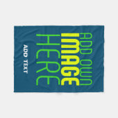 MODERNE BEARBEITUNG PRUSSIAN BLUE BILD TEMPLATE FLEECEDECKE (Vorderseite (Horizontal))