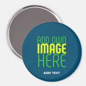 MODERNE BEARBEITUNG PRUSSIAN BLUE BILD TEMPLATE MAGNET (Vorderseite/Rückseite)