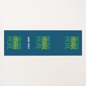 MODERNE BEARBEITUNG PRUSSIAN BLUE BILD TEMPLATE YOGAMATTE (Rückseite (Horizontal))