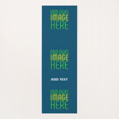 MODERNE BEARBEITUNG PRUSSIAN BLUE BILD TEMPLATE YOGAMATTE (Rückseite)