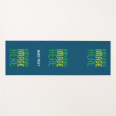 MODERNE BEARBEITUNG PRUSSIAN BLUE BILD TEMPLATE YOGAMATTE (Vorderseite (Horizontal))