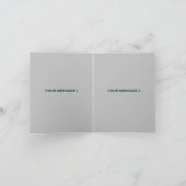 MODERNE BEARBEITUNGSFÄHIGE EINFACHE ASH-BILDTEXTVO DANKESKARTE (Innenseite)