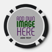 MODERNE BEARBEITUNGSFÄHIGE EINFACHE ASH-BILDTEXTVO POKERCHIPS (Rückseite)