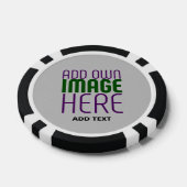 MODERNE BEARBEITUNGSFÄHIGE EINFACHE ASH-BILDTEXTVO POKERCHIPS (Einzeln)