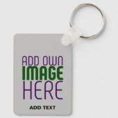 MODERNE BEARBEITUNGSFÄHIGE EINFACHE ASH-BILDTEXTVO SCHLÜSSELANHÄNGER (Rückseite)