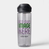 MODERNE BEARBEITUNGSFÄHIGE EINFACHE ASH-BILDTEXTVO TRINKFLASCHE (Rückseite)