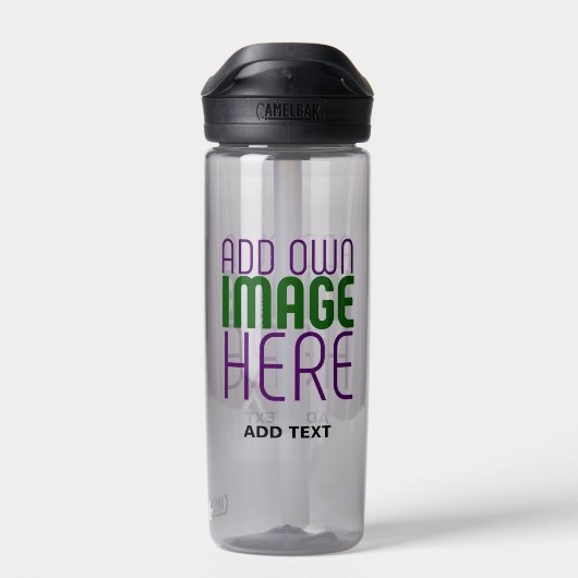 MODERNE BEARBEITUNGSFÄHIGE EINFACHE ASH-BILDTEXTVO TRINKFLASCHE (Rückseite)