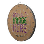 MODERNE BEARBEITUNGSFÄHIGE, EINFACHE BILDTEXTVORLA DARTSCHEIBE (Vorderseite rechts)