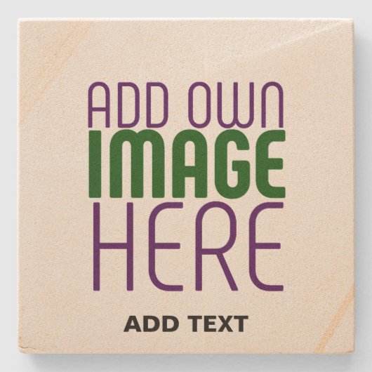 MODERNE BEARBEITUNGSFÄHIGE, EINFACHE BILDTEXTVORLA STEINUNTERSETZER (Vorderseite)