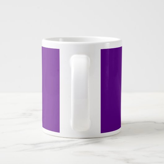 MODERNE BEARBEITUNGSFÄHIGE EINFACHE INDIGO-BILDTEX Jumbo-Tasse (Rückseite)